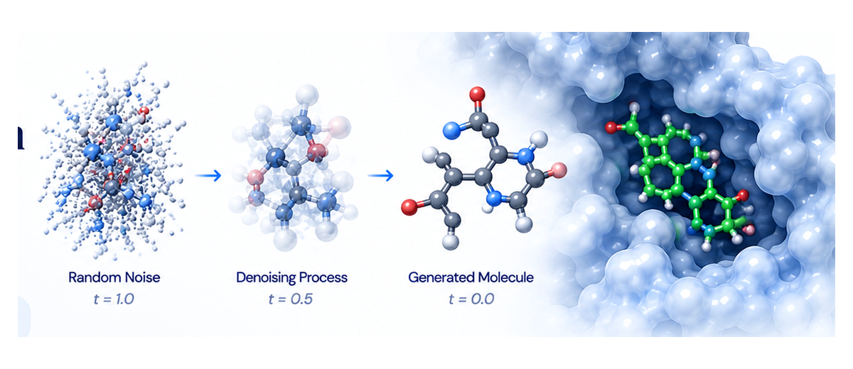 DiffSBDD structure-based molecular generation workflow